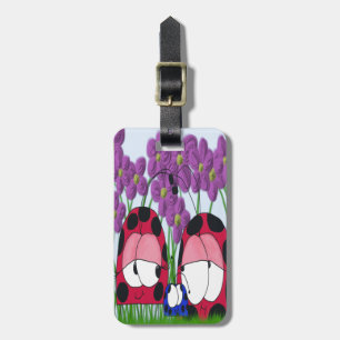 Cute Ladybug Family Illustration Luggage Tag