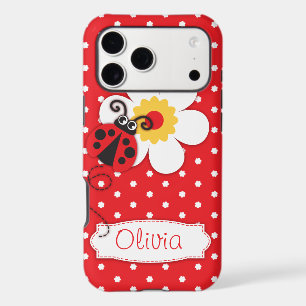 Cute ladybug girls name red