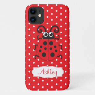 Cute ladybug girls name red iphone 5 case