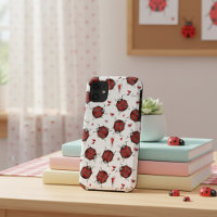 Cute Ladybug Hearts Lovebug Handdrawn Illustration
