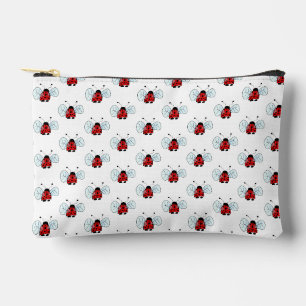 Cute Ladybug Illustration Accessory Pouch