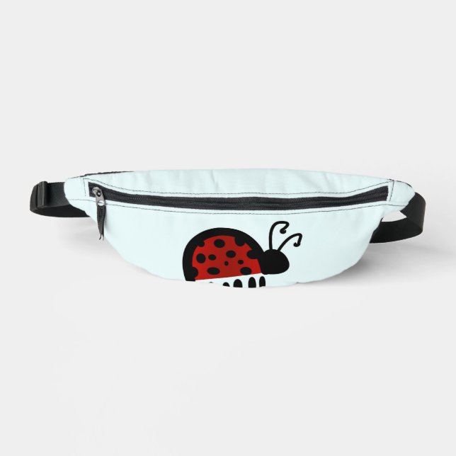 Cute Ladybug Illustration Bum Bags (Front)