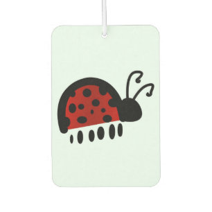 Cute Ladybug Illustration Car Air Freshener