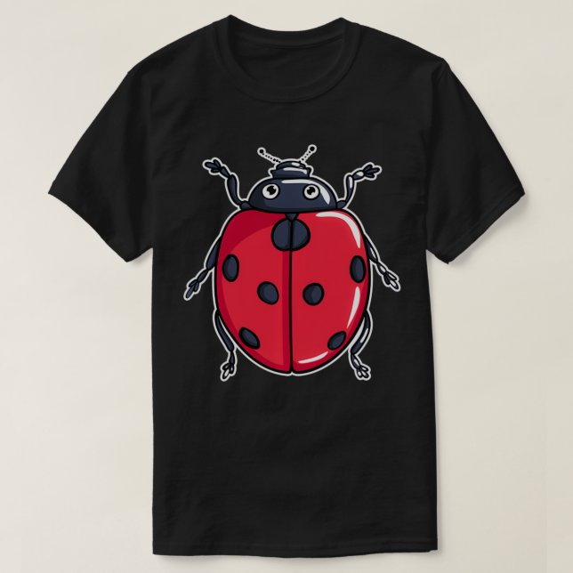 Cute Ladybug Illustration Lover Gifts Ladybugs Ins T-Shirt (Design Front)