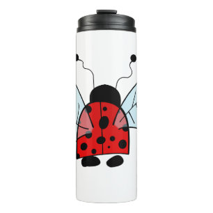Cute Ladybug Illustration Thermal Tumbler