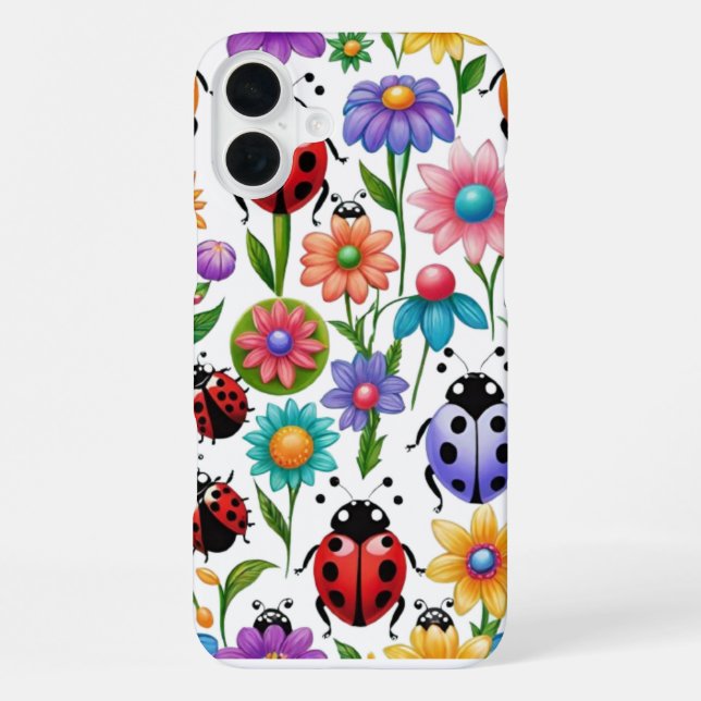 Cute ladybug  iPhone case (Back)