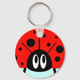 Cute Ladybug Key Ring