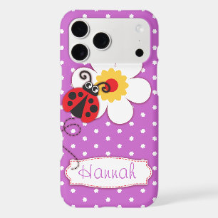 Cute ladybug ladybird girls name purple