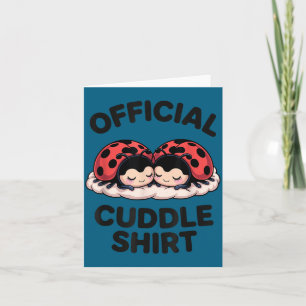 Cute Ladybug Love Cuddle  Card