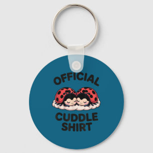 Cute Ladybug Love Cuddle  Key Ring