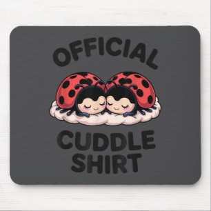 Cute Ladybug Love Cuddle  Mouse Pad