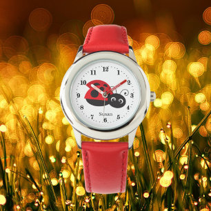 cute ladybug lover add name  watch