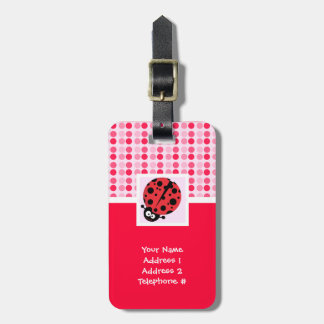 Cute Ladybug Luggage Tag