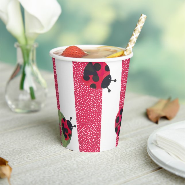 Cute Ladybug Paper Cups (Insitu)