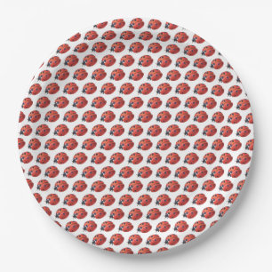 Cute Ladybug Pattern Paper Plates