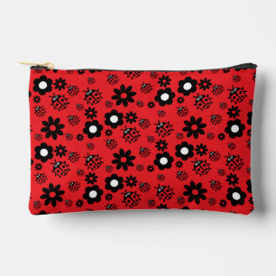 Cute ladybug Patterned Accessory Pouch