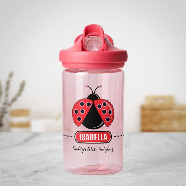 Cute Ladybug Personalised Water Bottle for kid (Creator Uploaded)