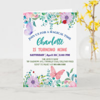 Cute Ladybug Polka dot floral Flower Birthday name