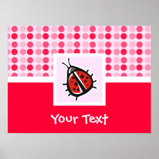Cute Ladybug Poster