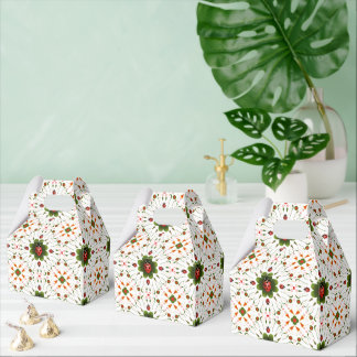 Cute Ladybug Red White Green Favour Box