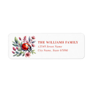 Cute Ladybug Return Address Labels