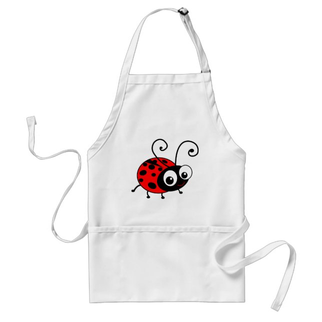 Cute Ladybug Standard Apron (Front)