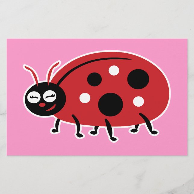 Cute Ladybug Stationery (Front)