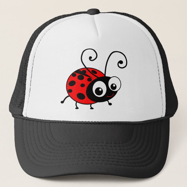 Cute Ladybug Trucker Hat (Front)
