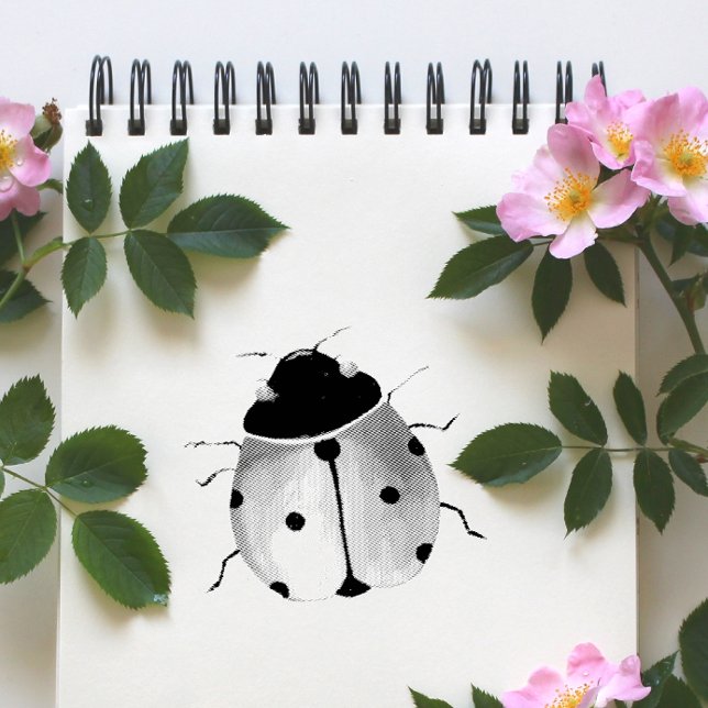 Cute Ladybug Wooden Art Stamp (Creator Uploaded)