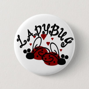 Cute Ladybugs 6 Cm Round Badge