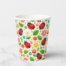Cute Ladybugs and Flowers for Kids Nature Lover