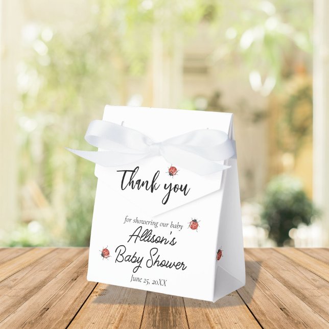 Cute Ladybugs Baby Shower Favour Box (Creator Uploaded)