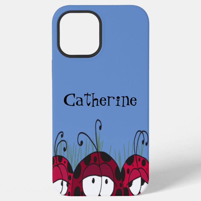 Cute Ladybugs iPhone Case (Back)