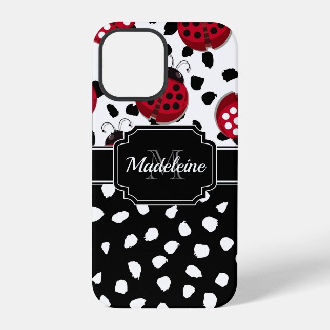 Cute Ladybugs iPhone Case (Back)