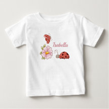 Cute Ladybugs Pink Flower Adorable Summer Spring