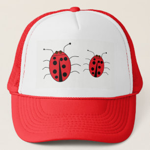 Cute Ladybugs Red Trucker Hat
