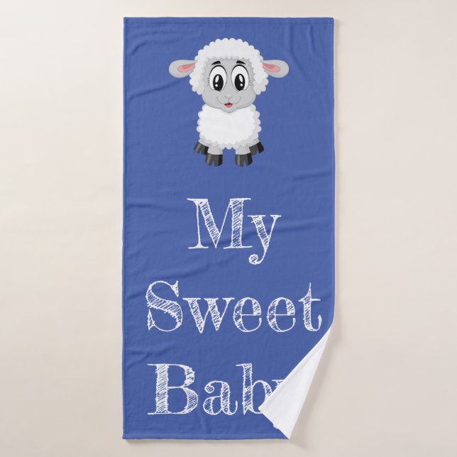 Cute Lamb Bath Towel Set (Bath Towel)