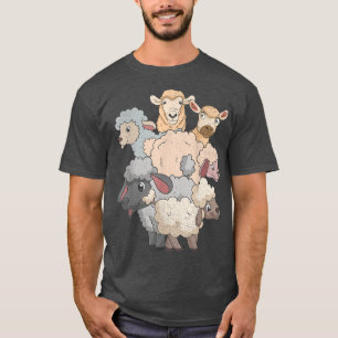 Cute Lamb Farm Animal Lover Farmer Sheep T-Shirt