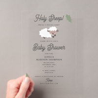 Cute Lamb Holy Sheep Funny Baby Shower