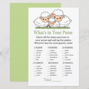Cute lambs What's in your purse game