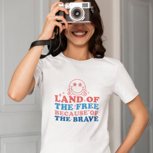 Cute Land Of The Free 4th of July Independence Day T-Shirt