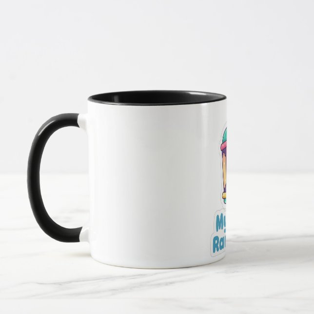 Cute Lantern My First Ramadan Kids Coffee Mug (Left)