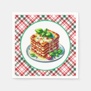 Cute Lasagne lovers dinner Napkin