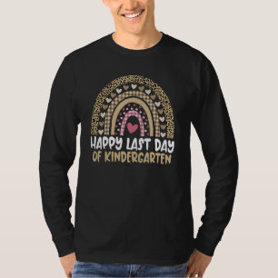 Cute Last Day Of Kindergarten Student Teacher Rain T-Shirt