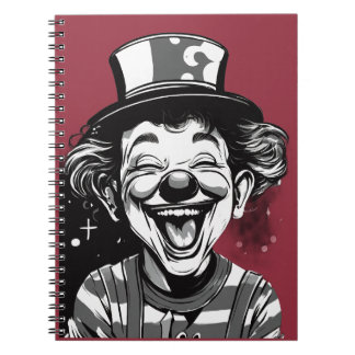 Cute Laughing Clown Logo for Kids Notebook