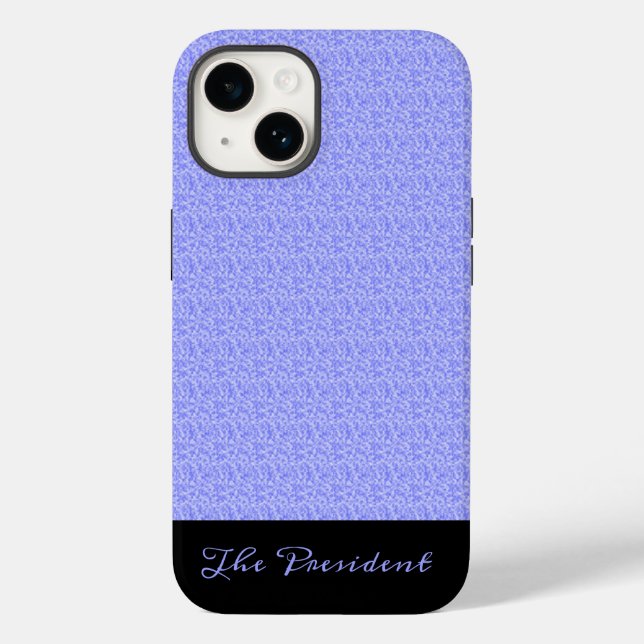 Cute Lavender Blue and Elegant Case-Mate iPhone Case (Back)