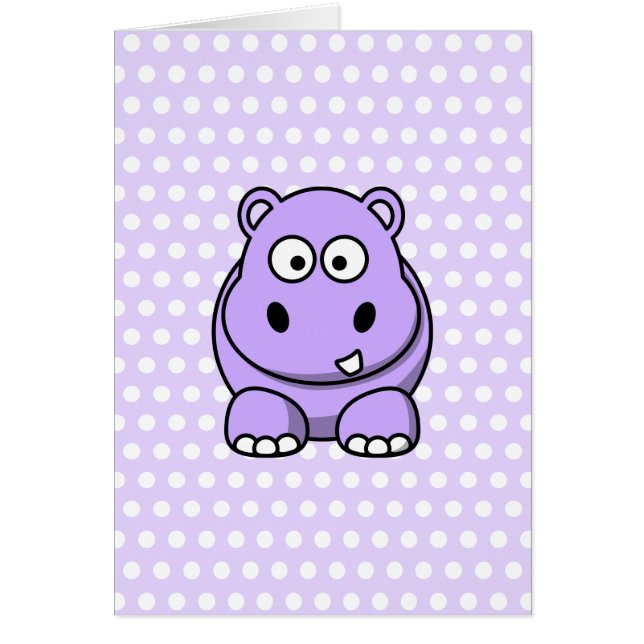 Cute Lavender Hippo (Front)