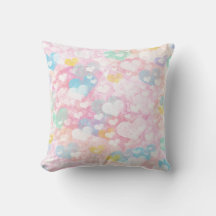 Cute Layered Hearts Watercolor Pattern