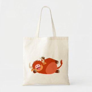 Cute  Lazy Cartoon Highland Cow Bag