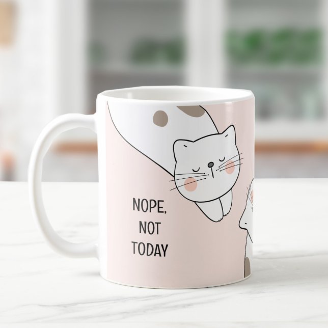 Cute Lazy Cat Name Pink Cat Lover Mug (Cute Lazy Cat Cat Lover Name Pink Mug)